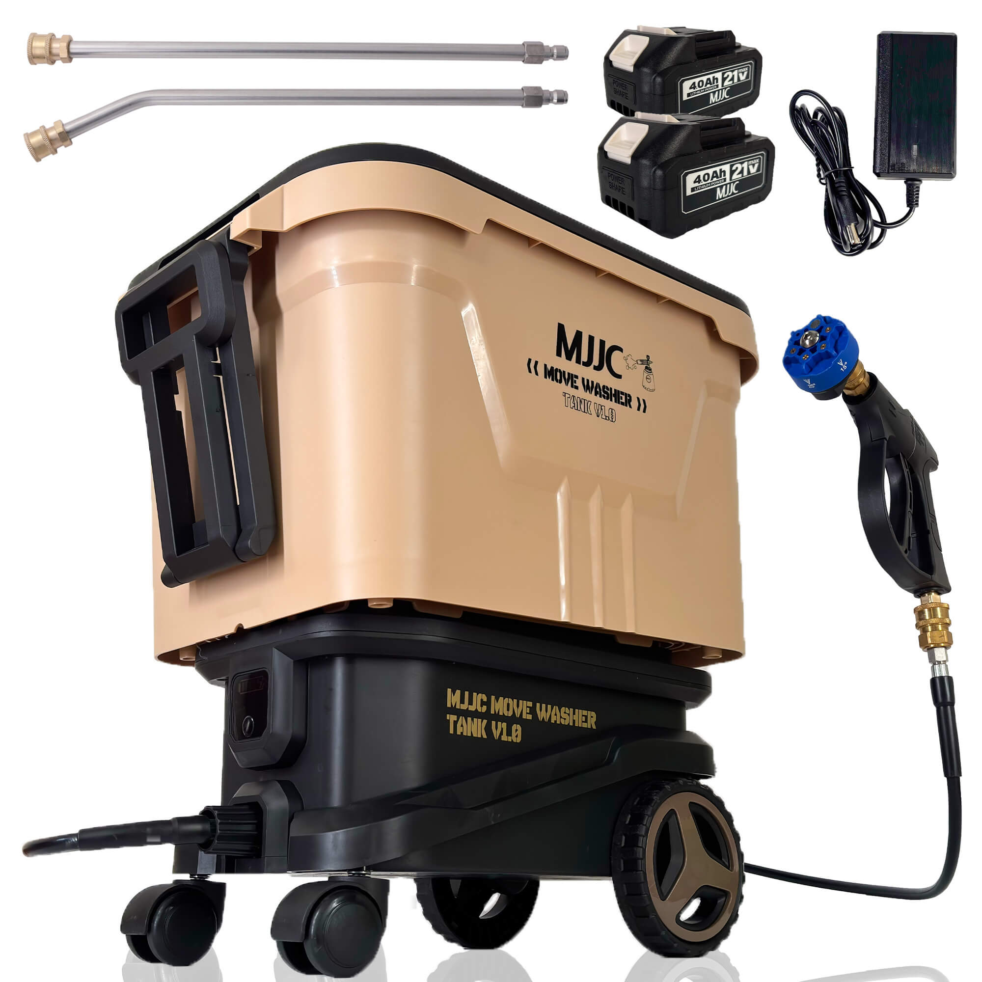 MJJC [ムーブウォッシャー タンク] ポータブル 高圧洗浄機