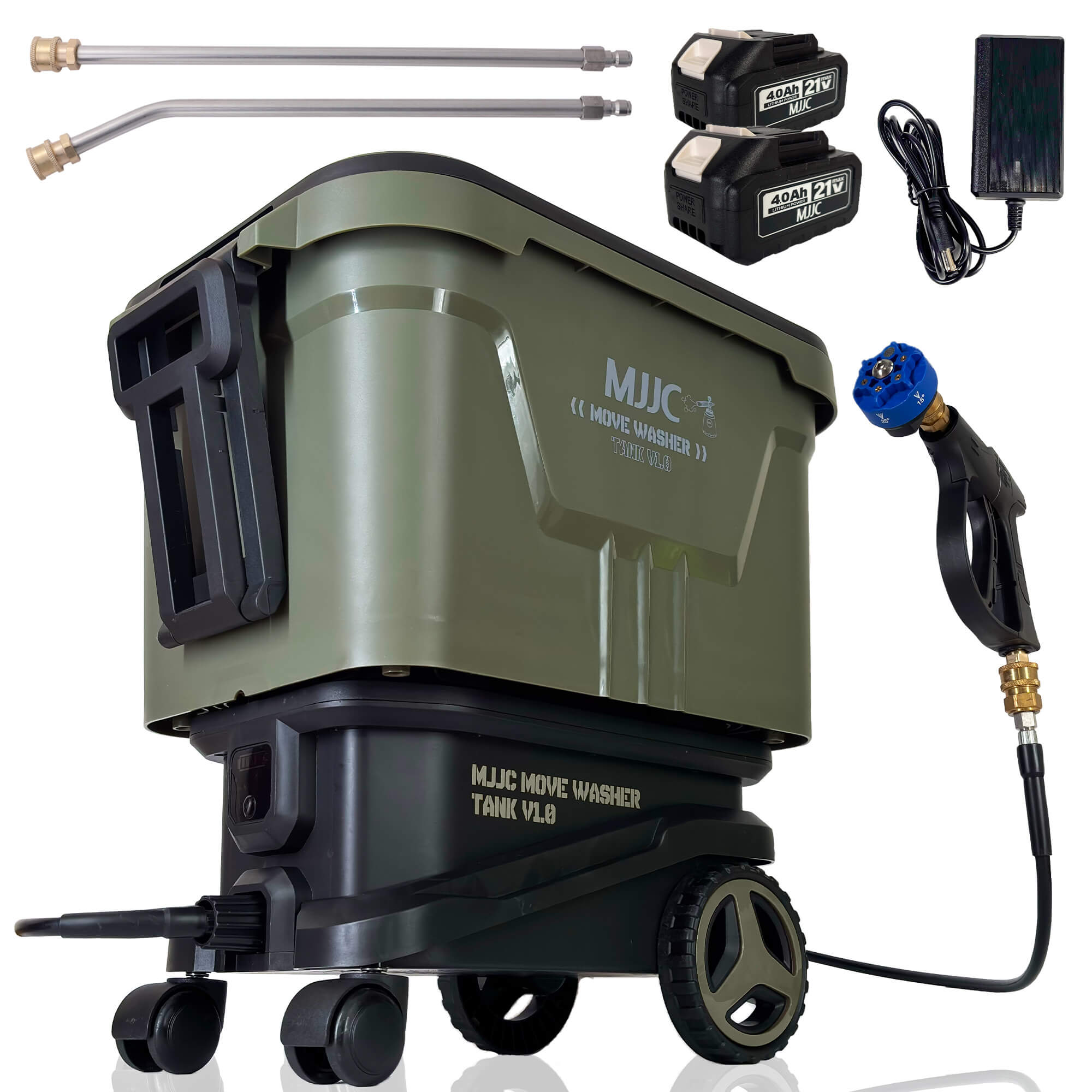 MJJC MOVE WASHER 高圧洗浄機 MJJC [ムーブウォッシャー タンク] ポータブル 高圧洗浄機 コードレス