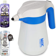 MJJC フォームマスター 電動フォームガン (神泡シャンプー+WAX 各200mlセット)